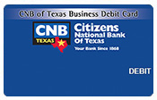 CNB of Texas - business debit card
