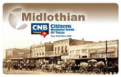 CNB of Texas - Midlothian historical city debit card